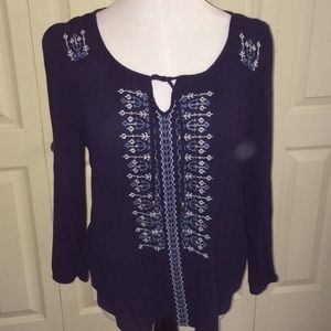 Navy blue blouse
